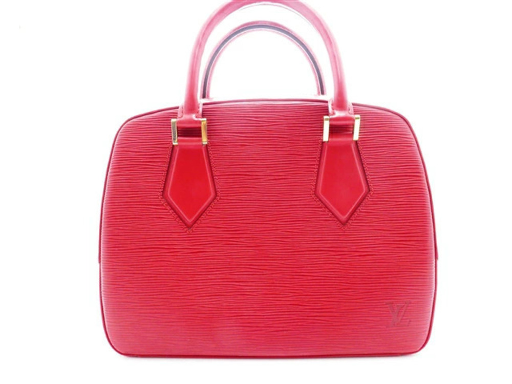 LOUIS VUITTON Handbag Sablon Epi Castilian Red